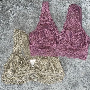 Altar’d State lot of 2 Bralettes Cut Out Design